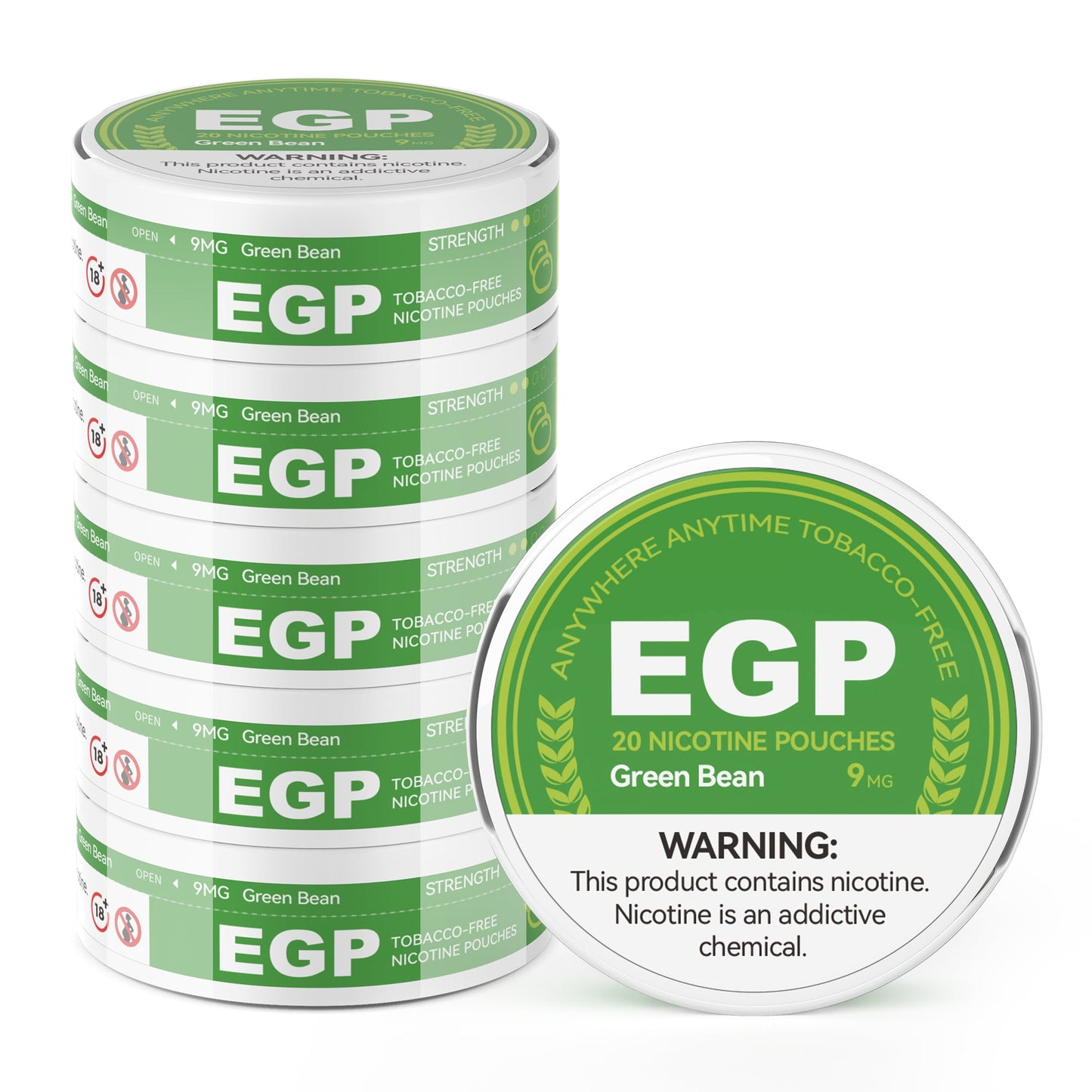 EGP Cinnamon Nicotine Pouches Dry All White Normal Mini